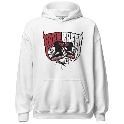 Black-Toe-Reimagined-Red-White-1s-NastyJamz-Hoodie-Match-Rare-Breed-Sneaker