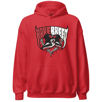 Black-Toe-Reimagined-Red-White-1s-NastyJamz-Hoodie-Match-Rare-Breed-Sneaker