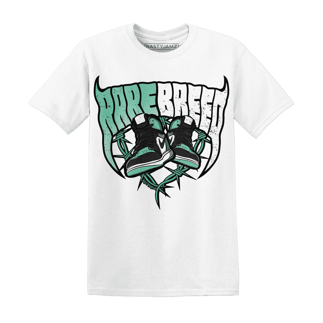 High-OG-Green-Glow-1s-T-Shirt-Match-Rare-Breed-Sneaker