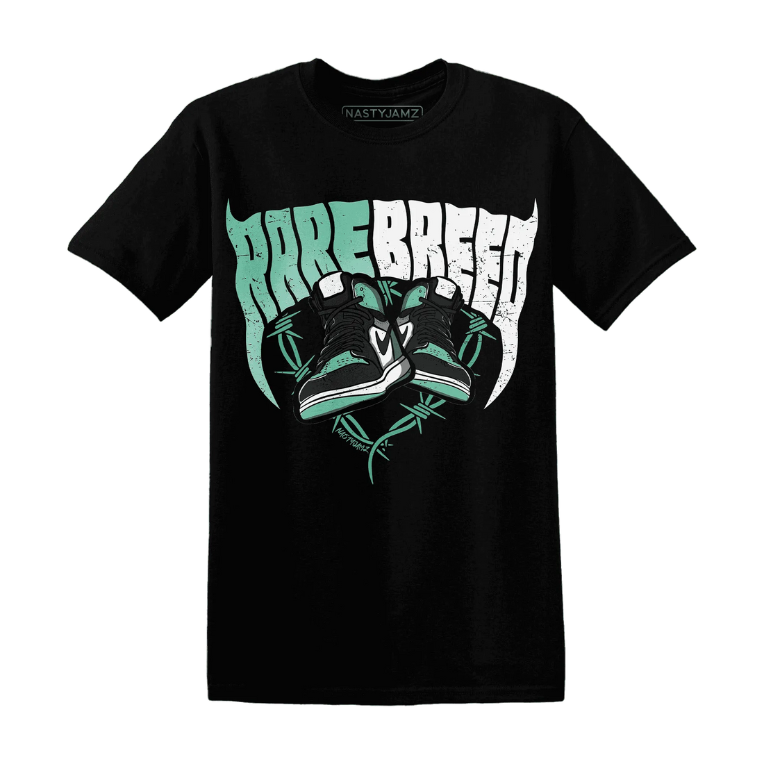 High-OG-Green-Glow-1s-T-Shirt-Match-Rare-Breed-Sneaker