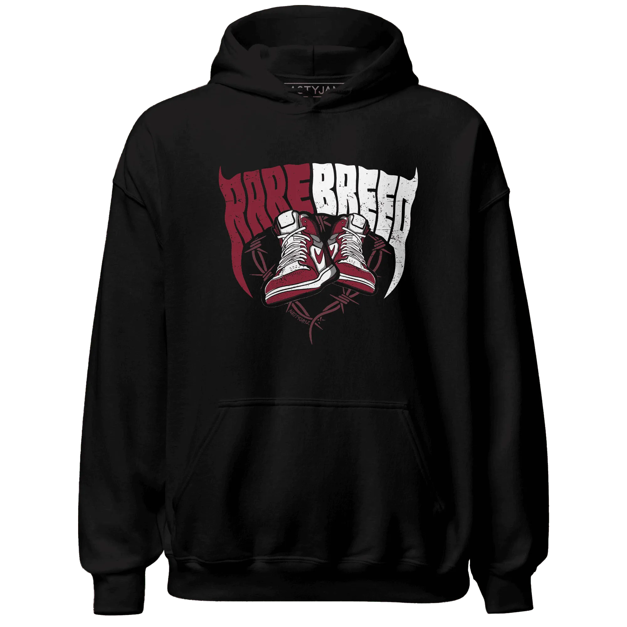 High-White-Team-Red-1s-Hoodie-Match-Rare-Breed-Sneaker
