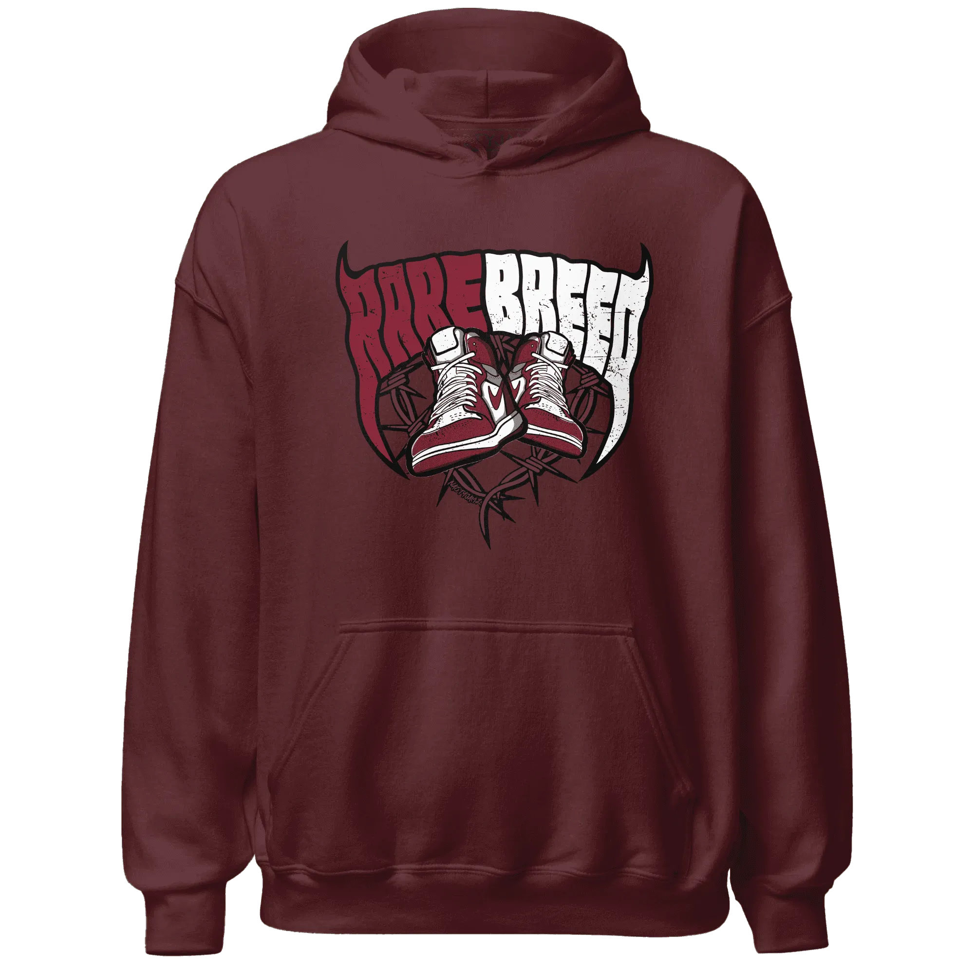 High-White-Team-Red-1s-Hoodie-Match-Rare-Breed-Sneaker