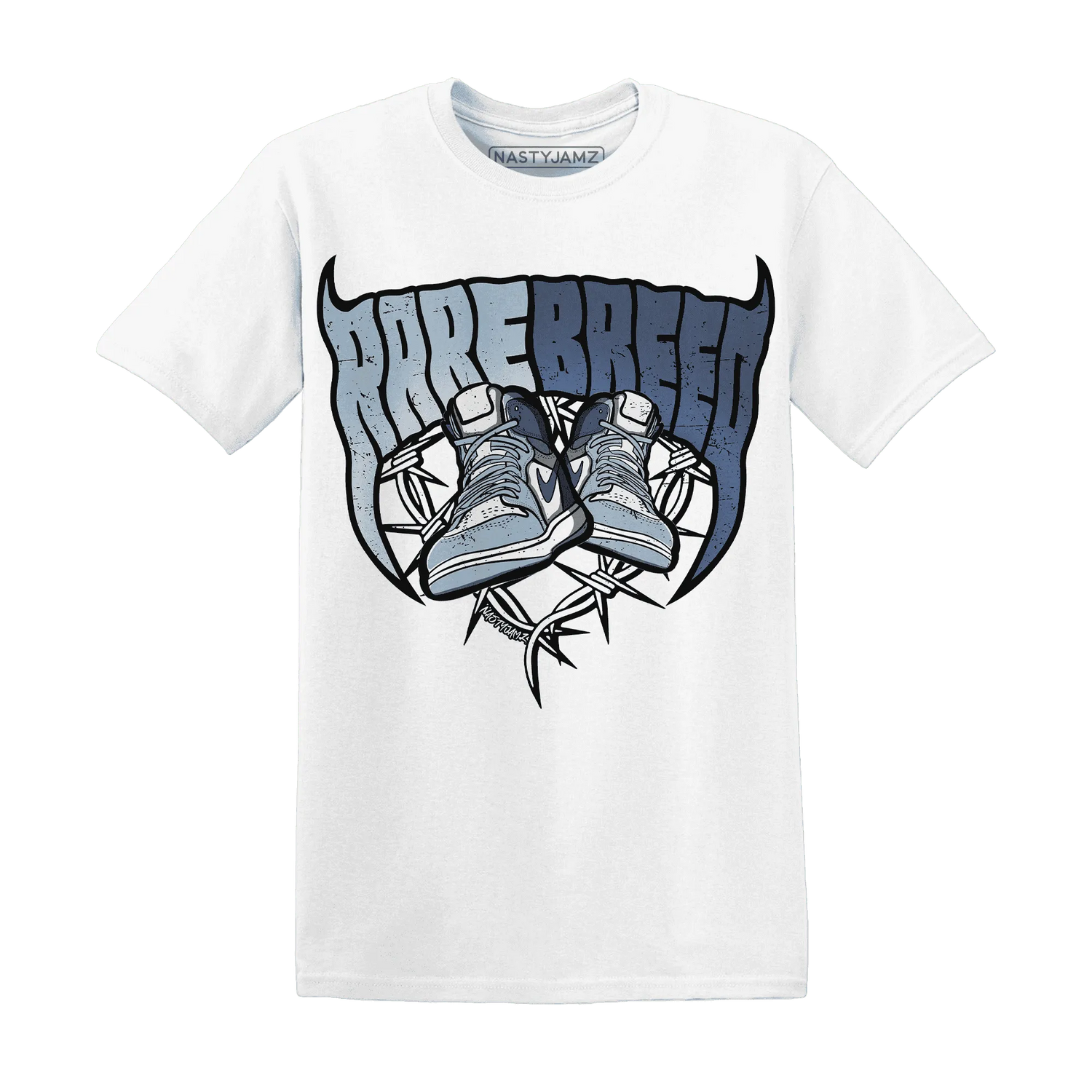 Mid-Diffused-Blue-Grey-1s-T-Shirt-Match-Rare-Breed-Sneaker
