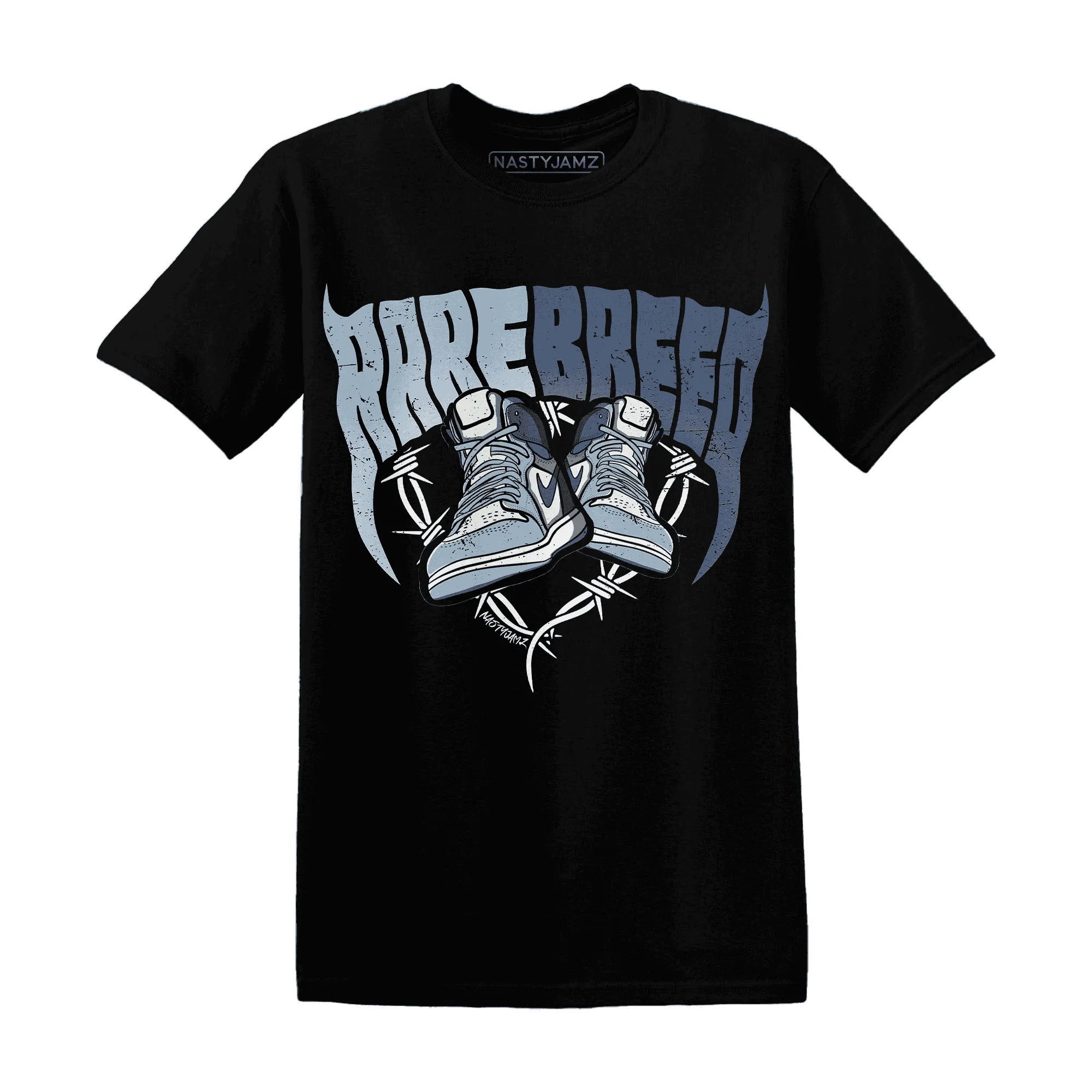 Mid-Diffused-Blue-Grey-1s-T-Shirt-Match-Rare-Breed-Sneaker