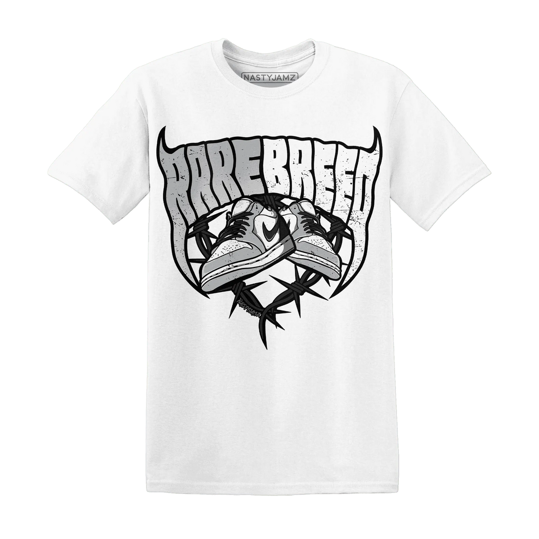 Wolf-Grey-1s-T-Shirt-Match-Rare-Breed-Sneaker