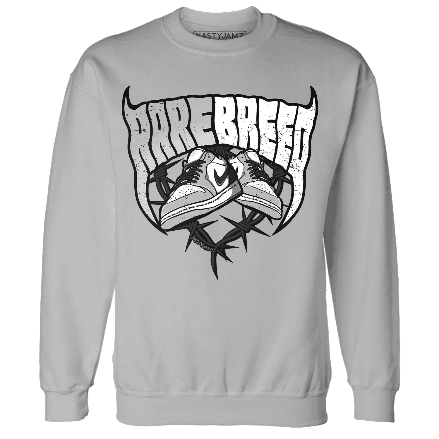 Wolf-Grey-1s-Sweatshirt-Match-Rare-Breed-Sneaker