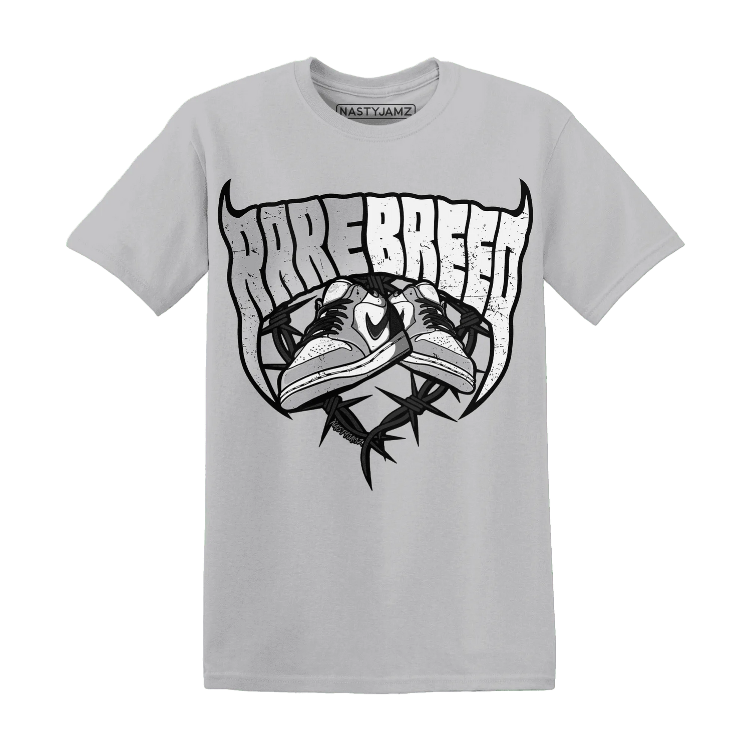 Wolf-Grey-1s-T-Shirt-Match-Rare-Breed-Sneaker