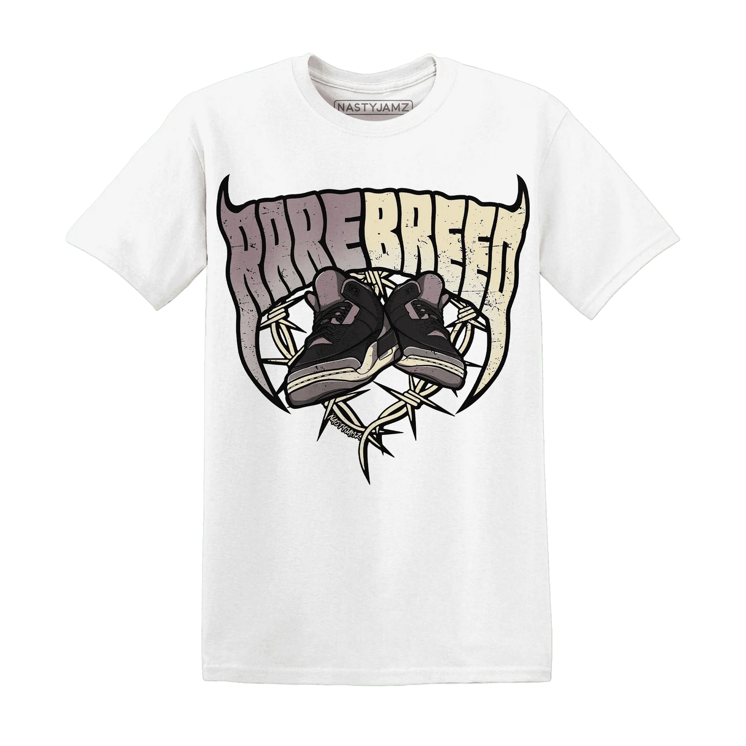 NastyJamz-Black-Violet-Ore-3s-T-Shirt-Match-Rare-Breed-Sneaker