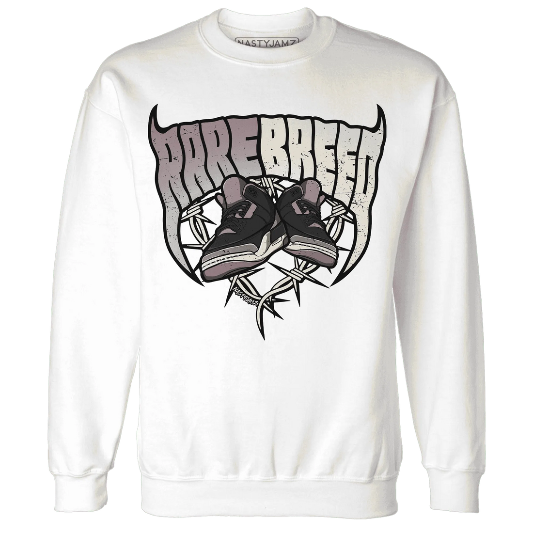 NastyJamz-Black-Violet-Ore-3s-Sweatshirt-Match-Rare-Breed-Sneaker