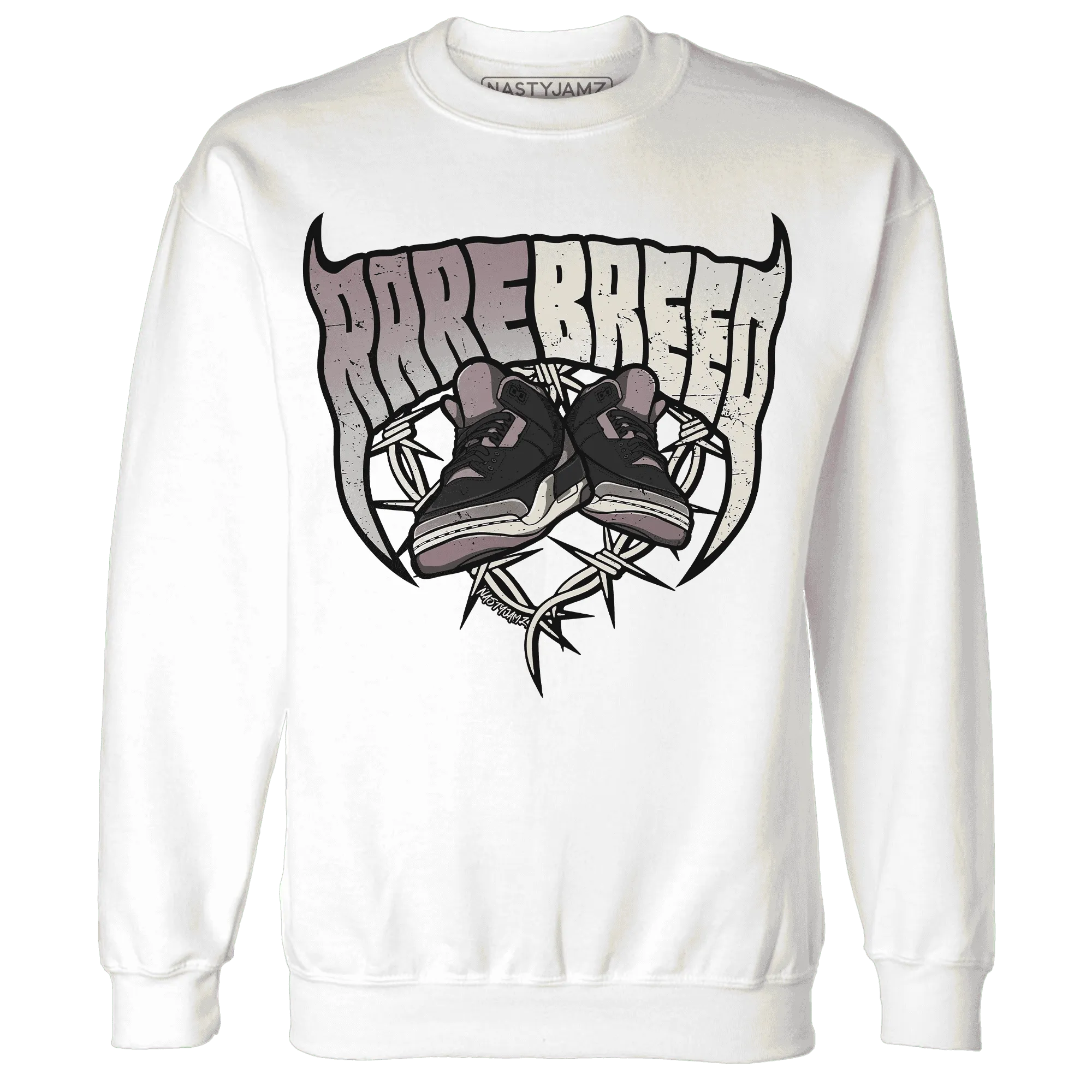 NastyJamz-Black-Violet-Ore-3s-Sweatshirt-Match-Rare-Breed-Sneaker