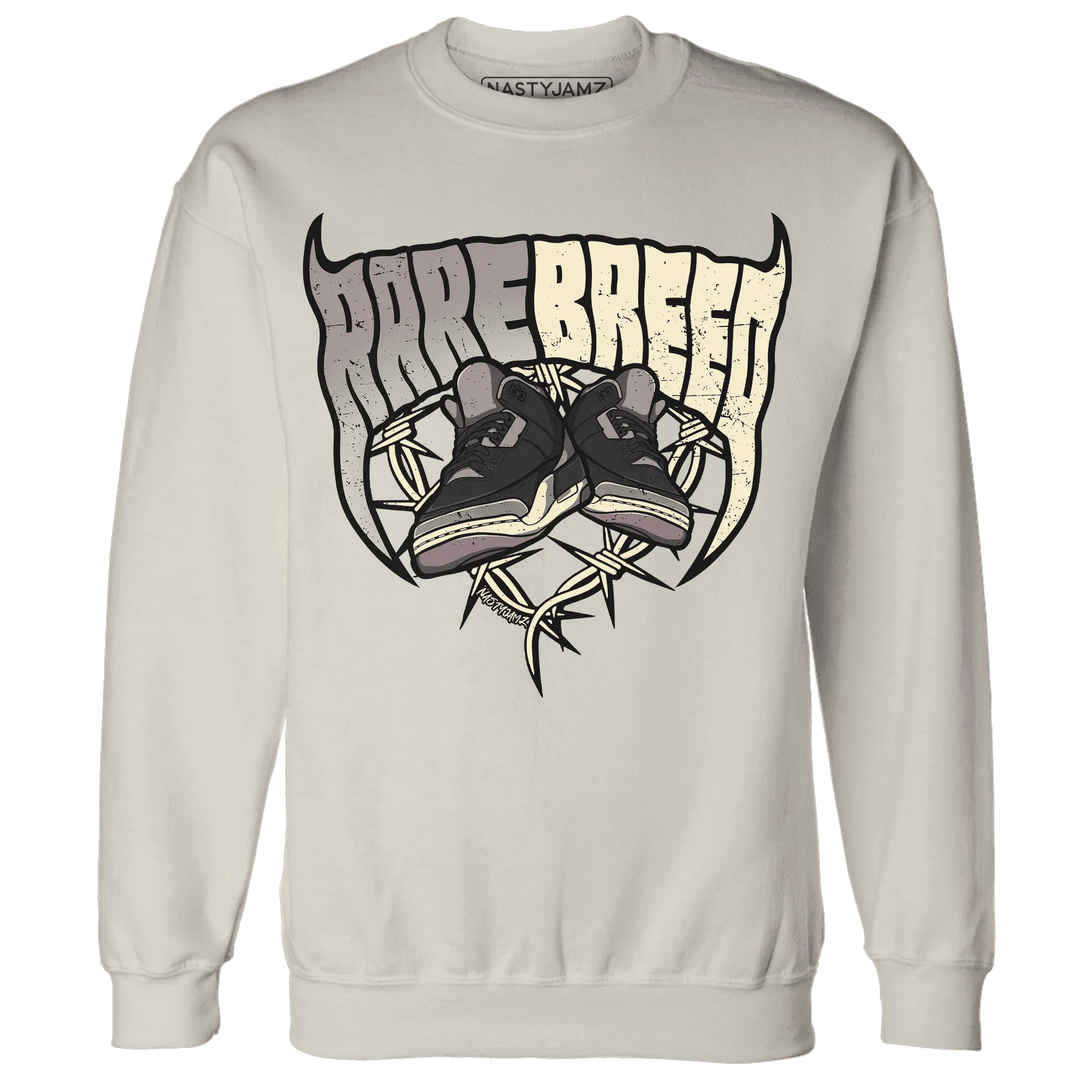 NastyJamz-Black-Violet-Ore-3s-Sweatshirt-Match-Rare-Breed-Sneaker