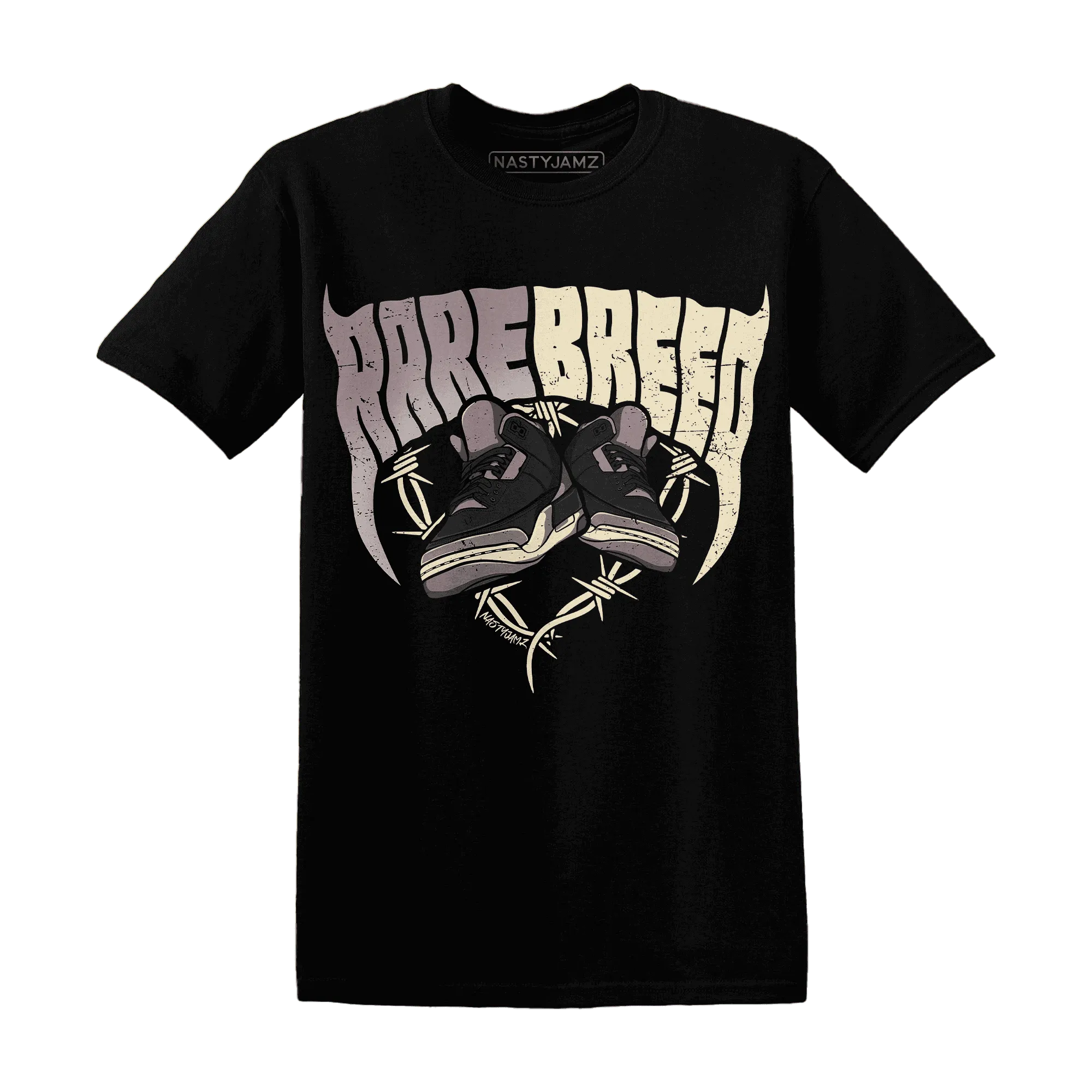 NastyJamz-Black-Violet-Ore-3s-T-Shirt-Match-Rare-Breed-Sneaker