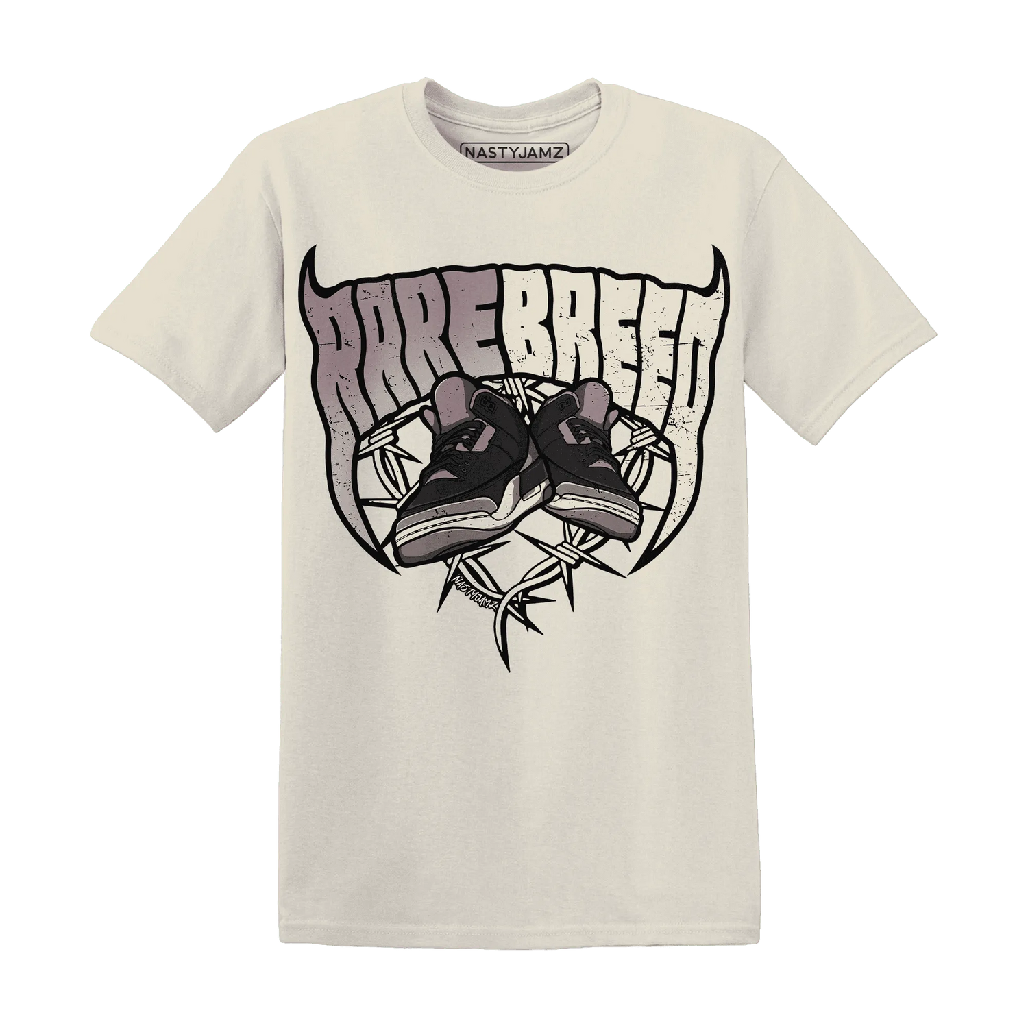 NastyJamz-Black-Violet-Ore-3s-T-Shirt-Match-Rare-Breed-Sneaker