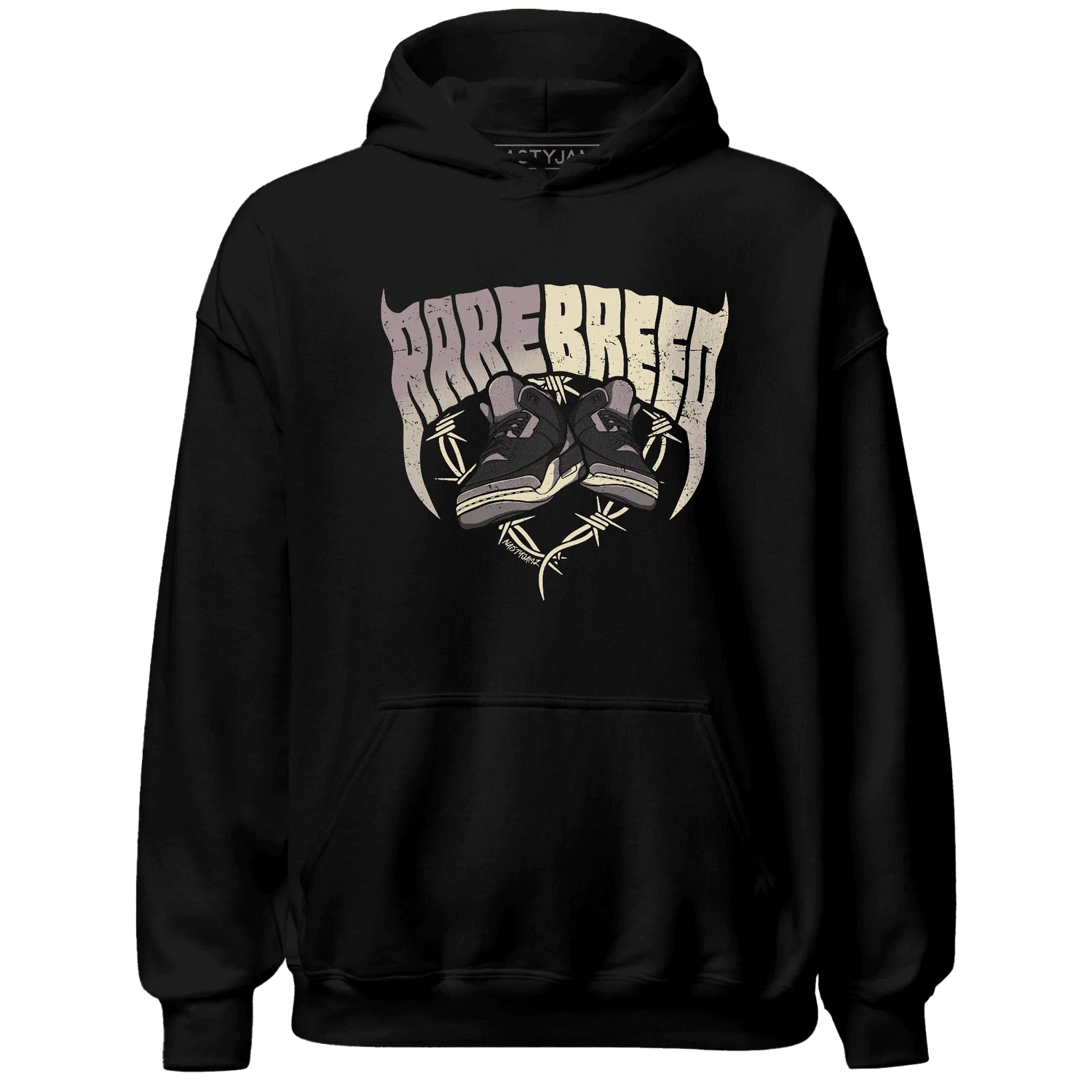NastyJamz-Black-Violet-Ore-3s-Hoodie-Match-Rare-Breed-Sneaker