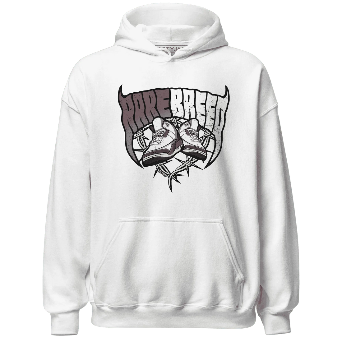 NastyJamz-Burgundy-Crush-3s-Hoodie-Match-Rare-Breed-Sneaker