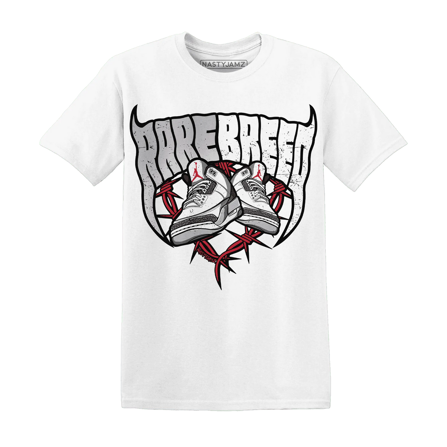 Cement-Grey-3s-T-Shirt-Match-Rare-Breed-Sneaker