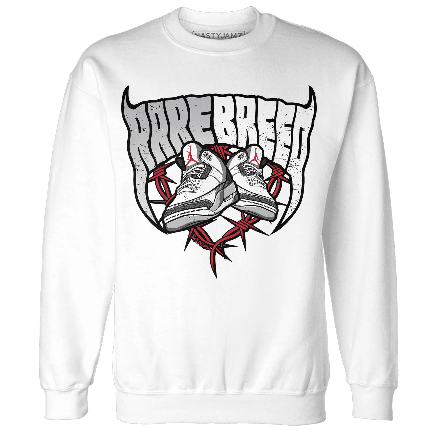 Cement-Grey-3s-Sweatshirt-Match-Rare-Breed-Sneaker