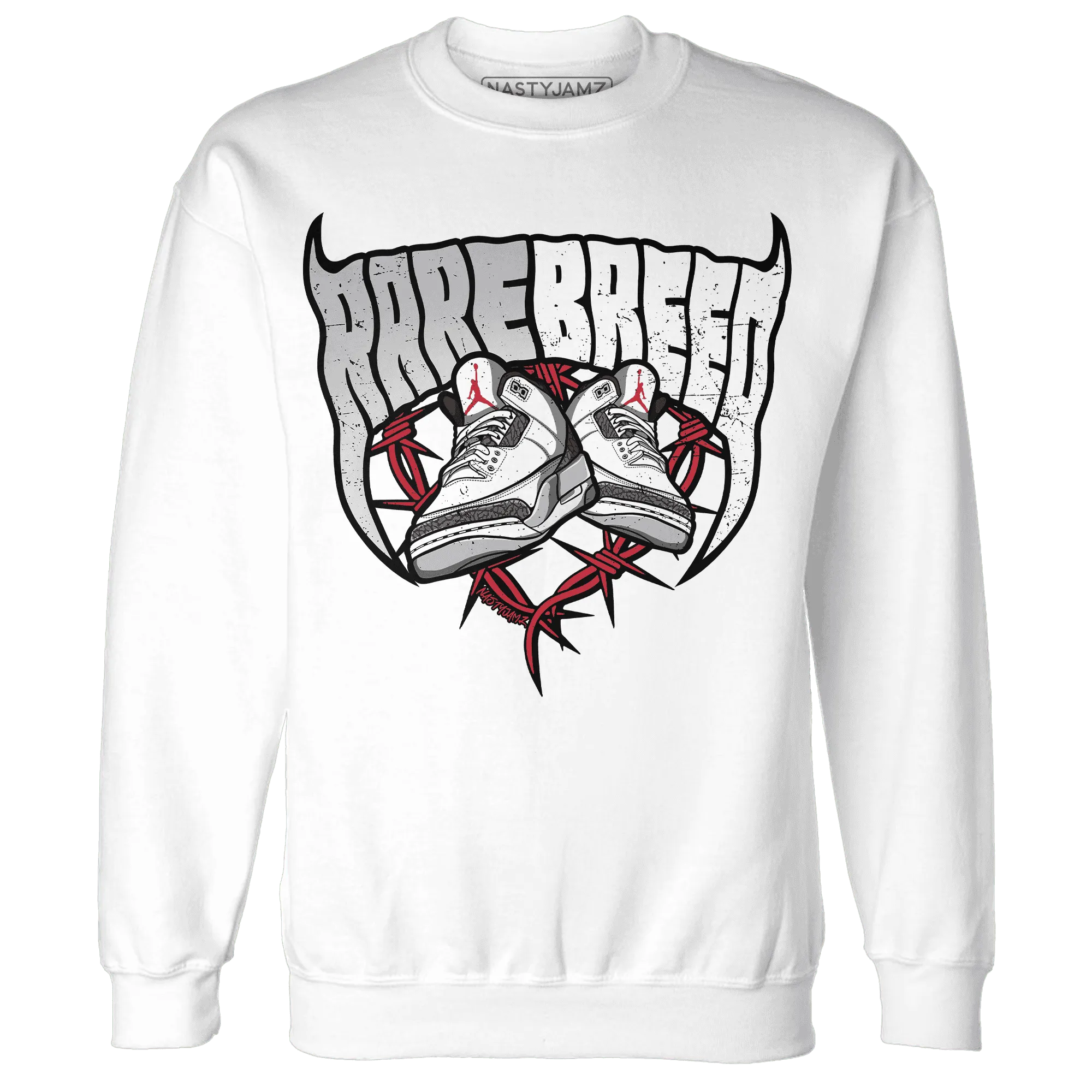 Cement-Grey-3s-Sweatshirt-Match-Rare-Breed-Sneaker