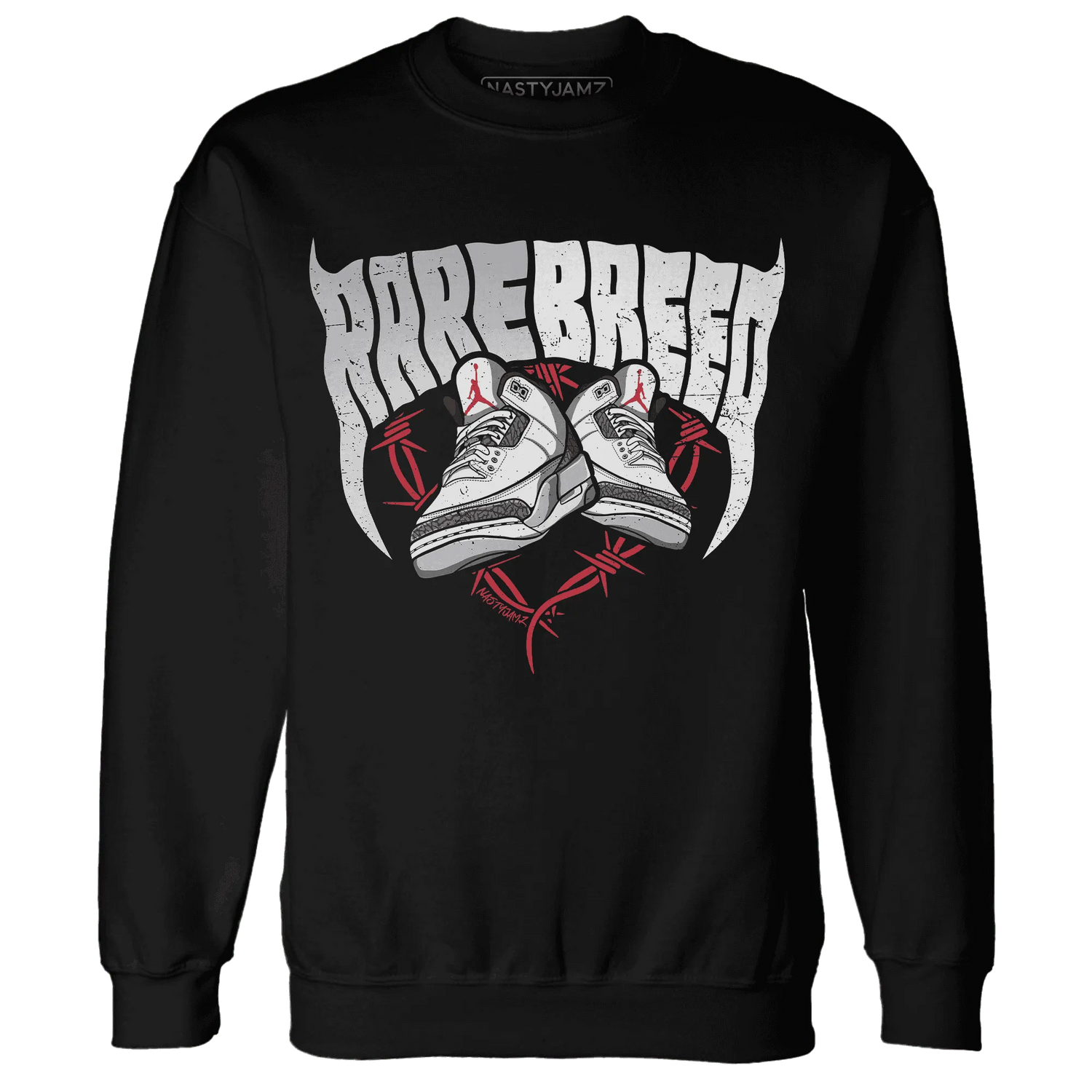 Cement-Grey-3s-Sweatshirt-Match-Rare-Breed-Sneaker