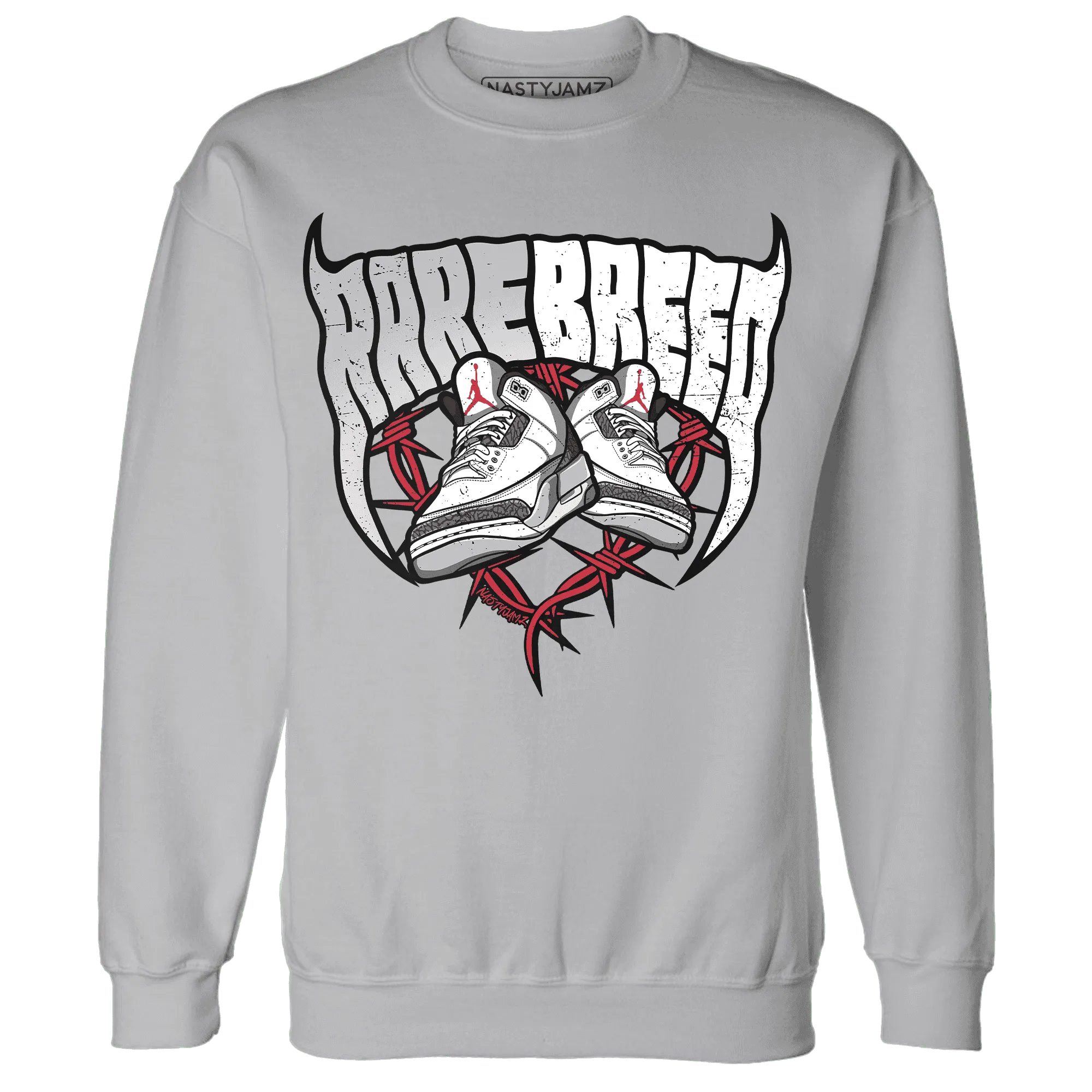 Cement-Grey-3s-Sweatshirt-Match-Rare-Breed-Sneaker