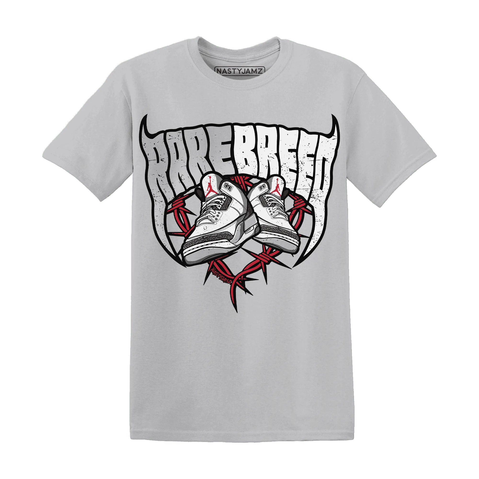 Cement-Grey-3s-T-Shirt-Match-Rare-Breed-Sneaker
