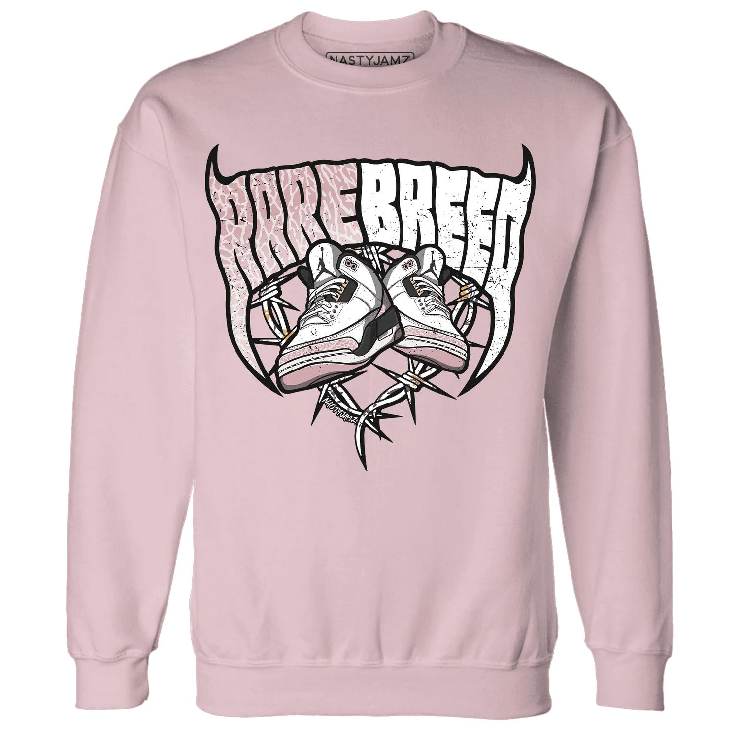 Red-Stardust-3s-Sweatshirt-Match-Rare-Breed-Sneaker