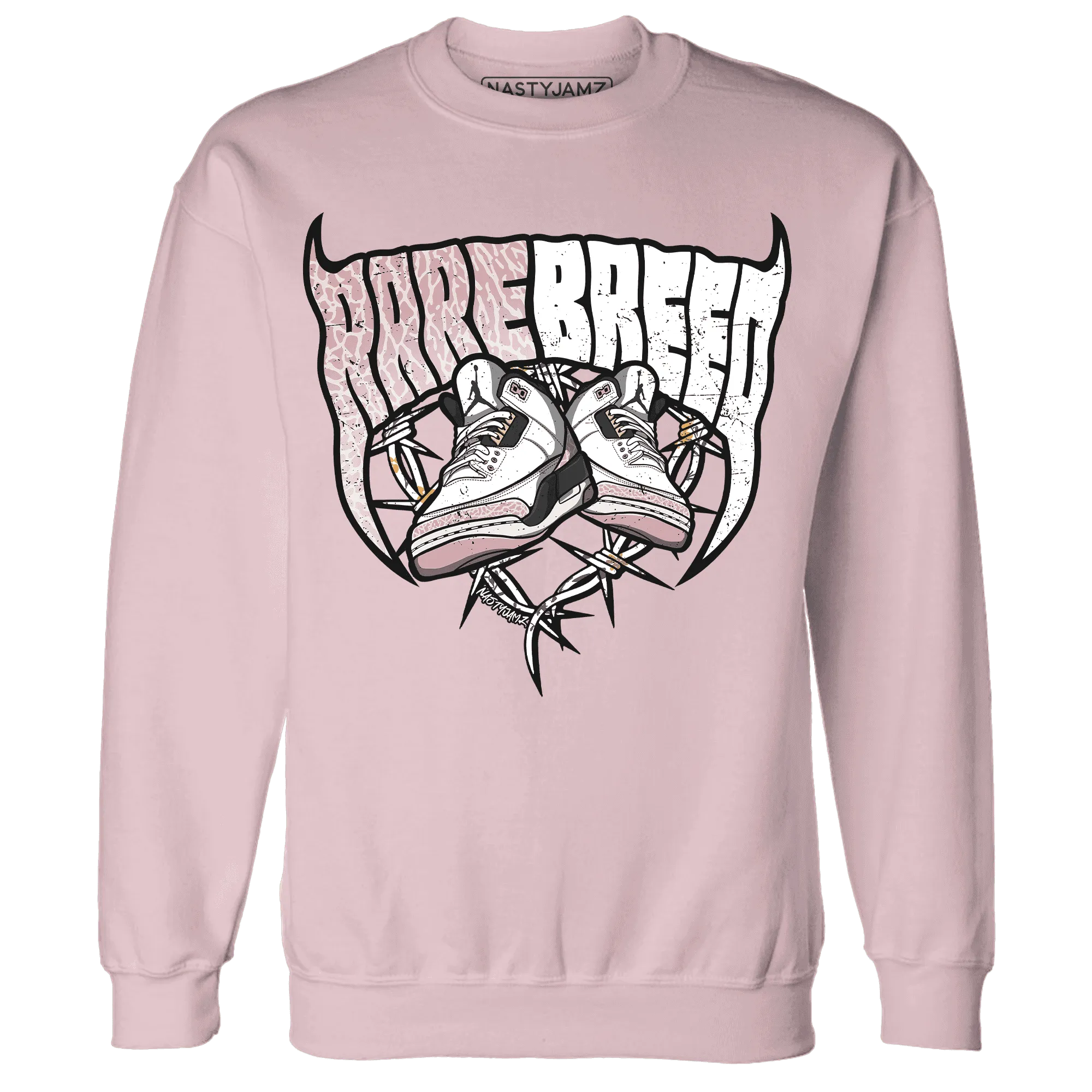 Red-Stardust-3s-Sweatshirt-Match-Rare-Breed-Sneaker