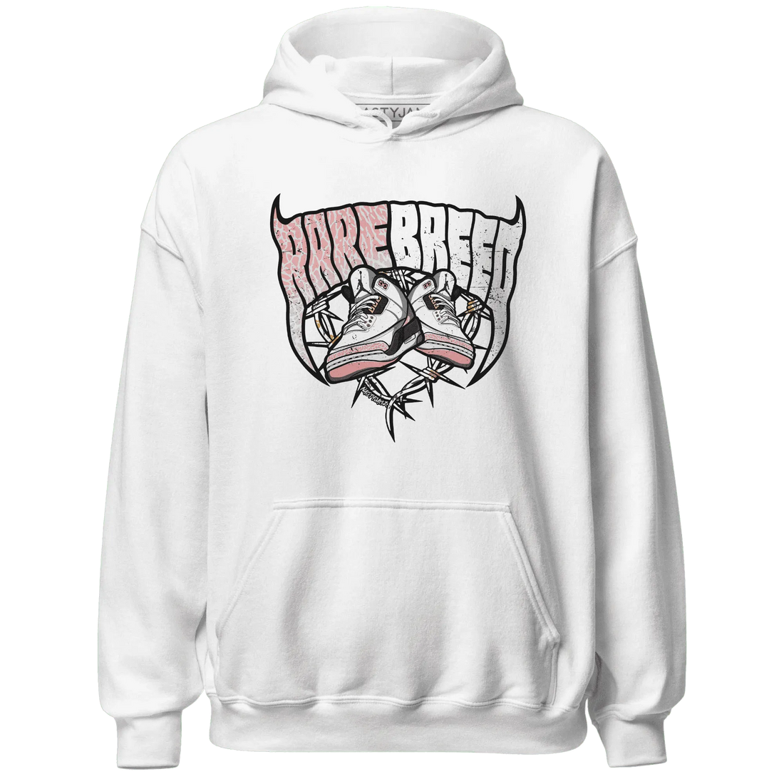 Red-Stardust-3s-Hoodie-Match-Rare-Breed-Sneaker