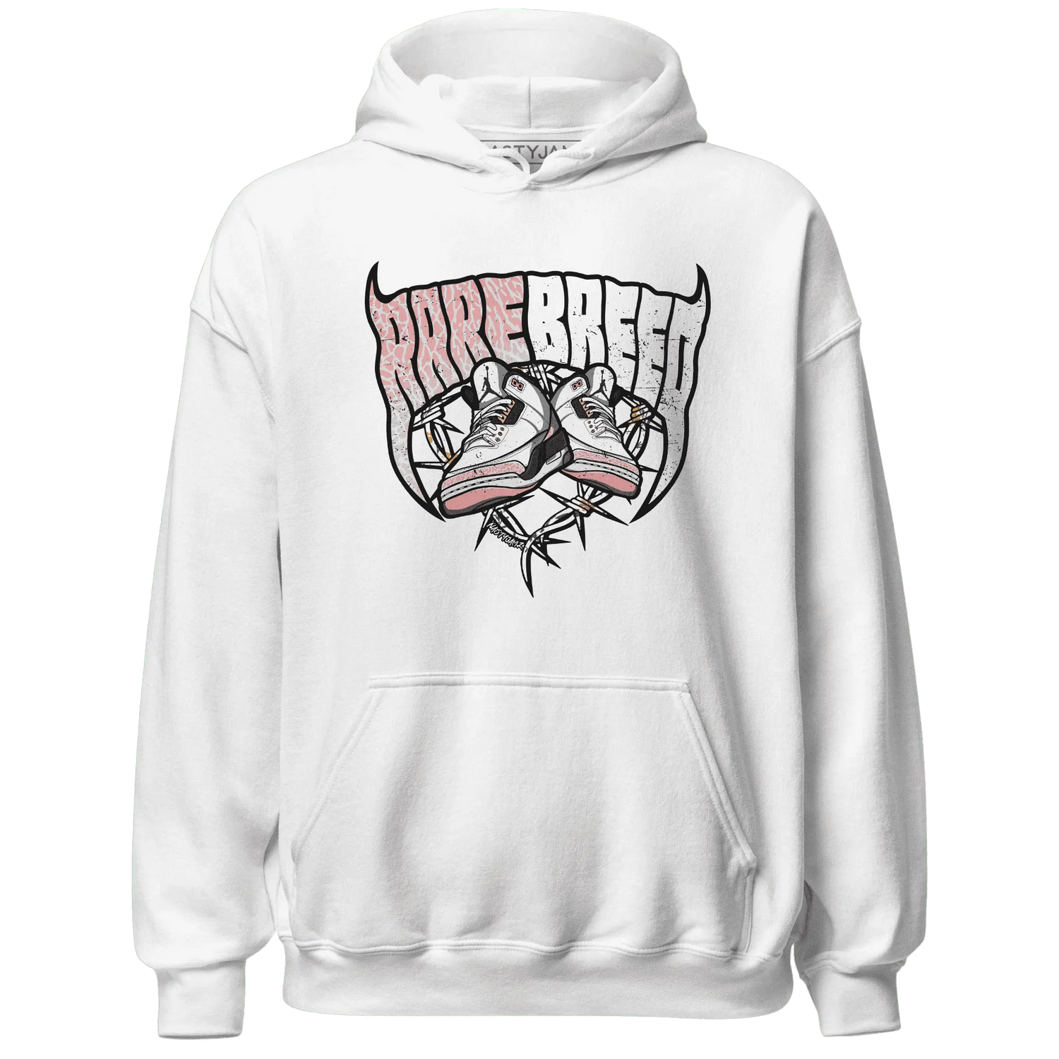 Red-Stardust-3s-Hoodie-Match-Rare-Breed-Sneaker
