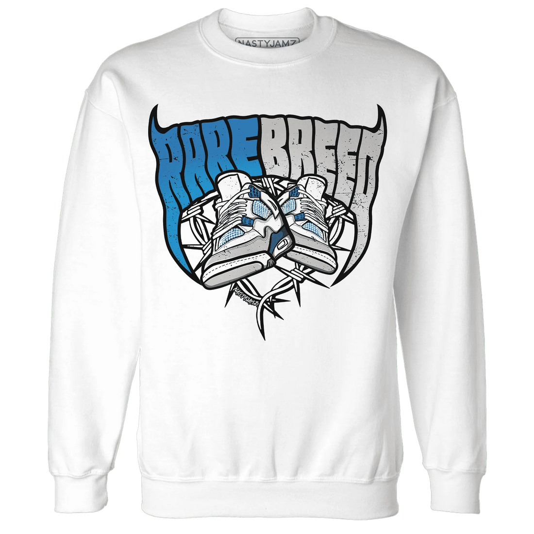 Industrial-Blue-4s-Sweatshirt-Match-Rare-Breed-Sneaker