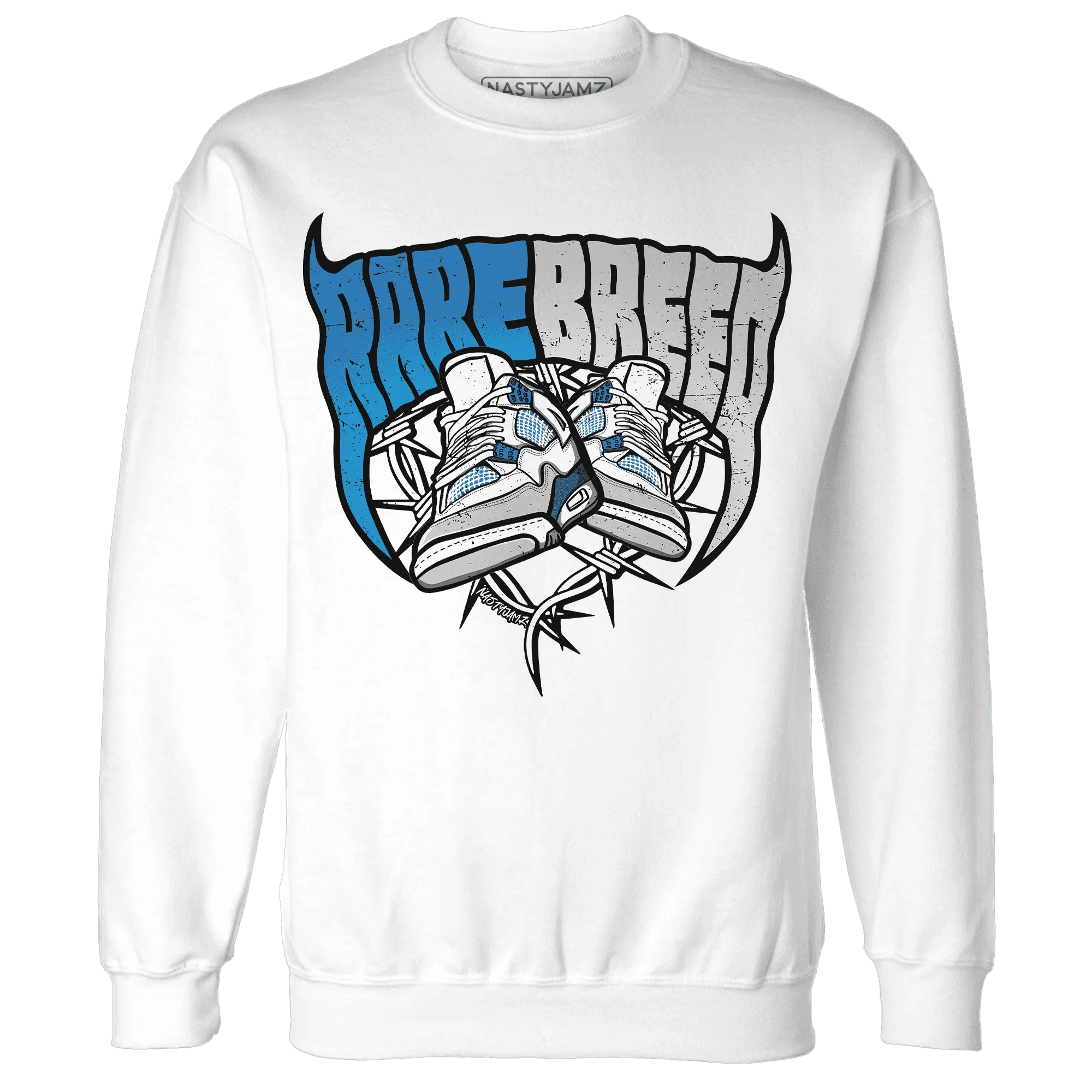 Industrial-Blue-4s-Sweatshirt-Match-Rare-Breed-Sneaker