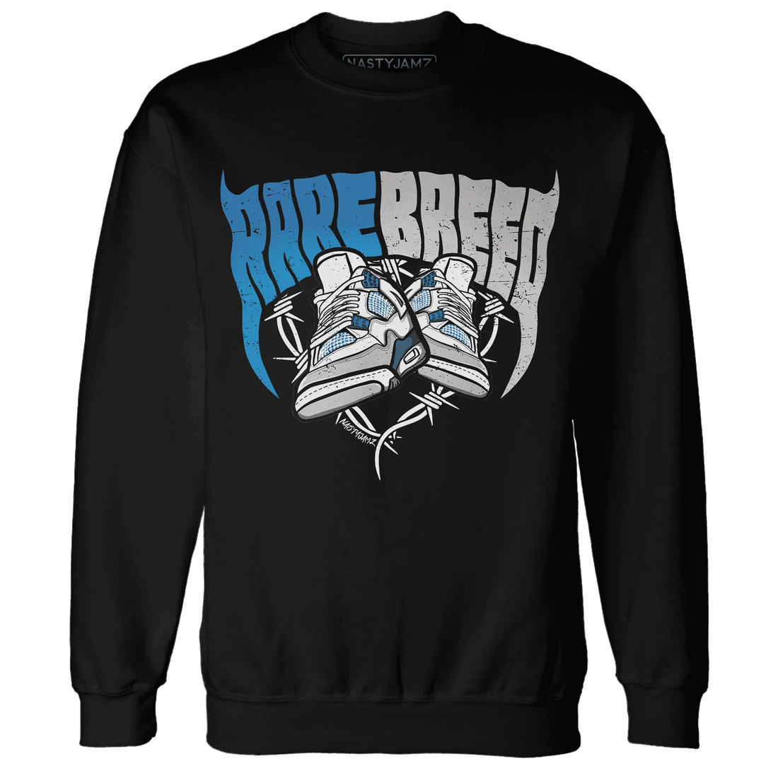 Industrial-Blue-4s-Sweatshirt-Match-Rare-Breed-Sneaker