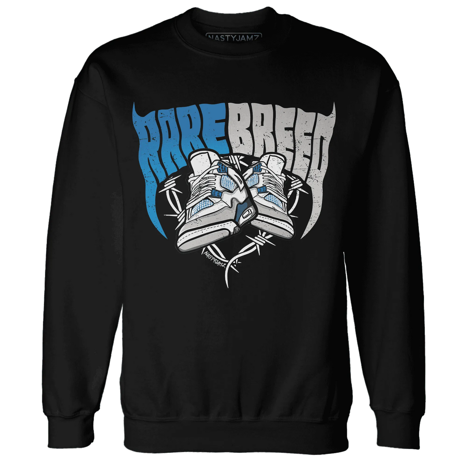 Industrial-Blue-4s-Sweatshirt-Match-Rare-Breed-Sneaker
