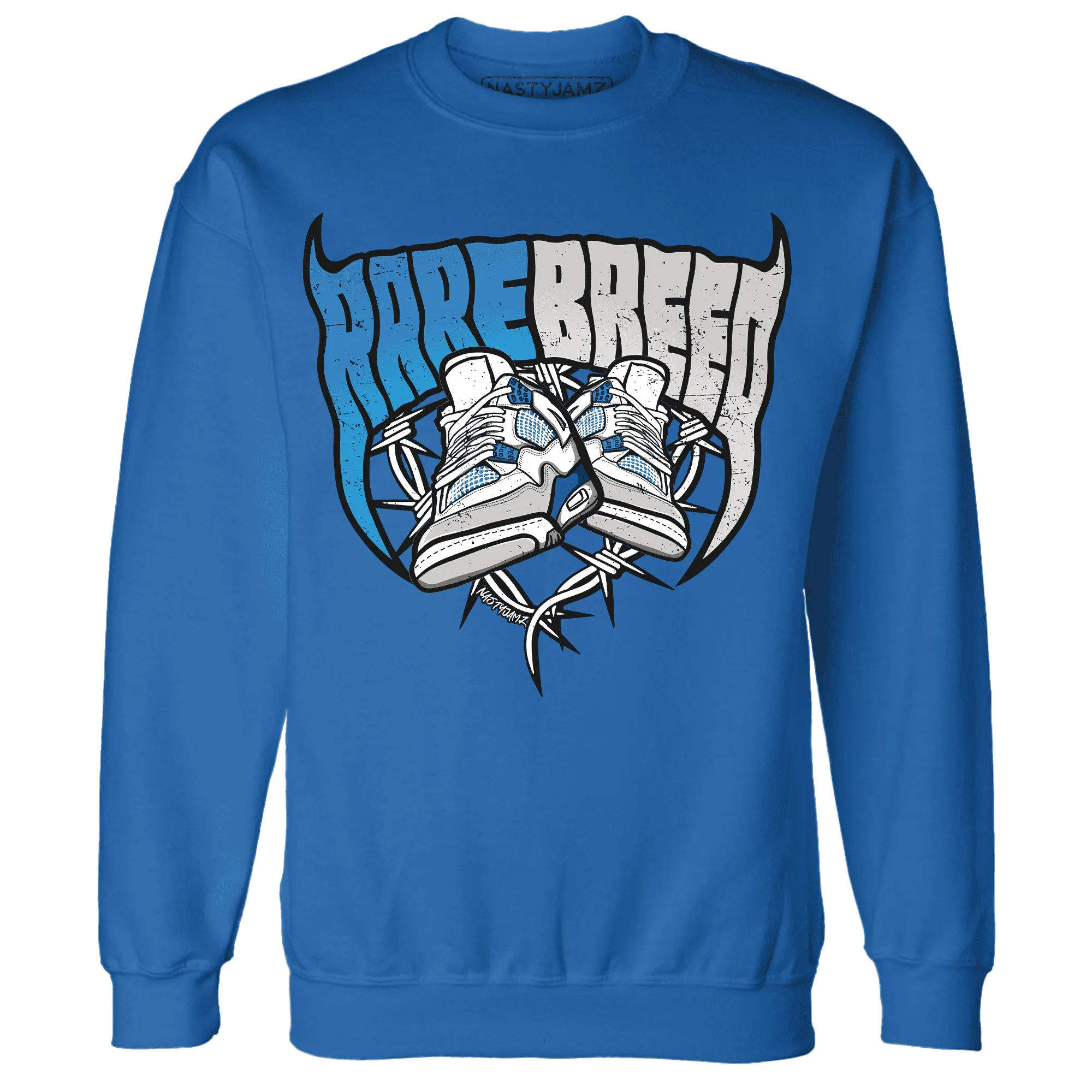 Industrial-Blue-4s-Sweatshirt-Match-Rare-Breed-Sneaker