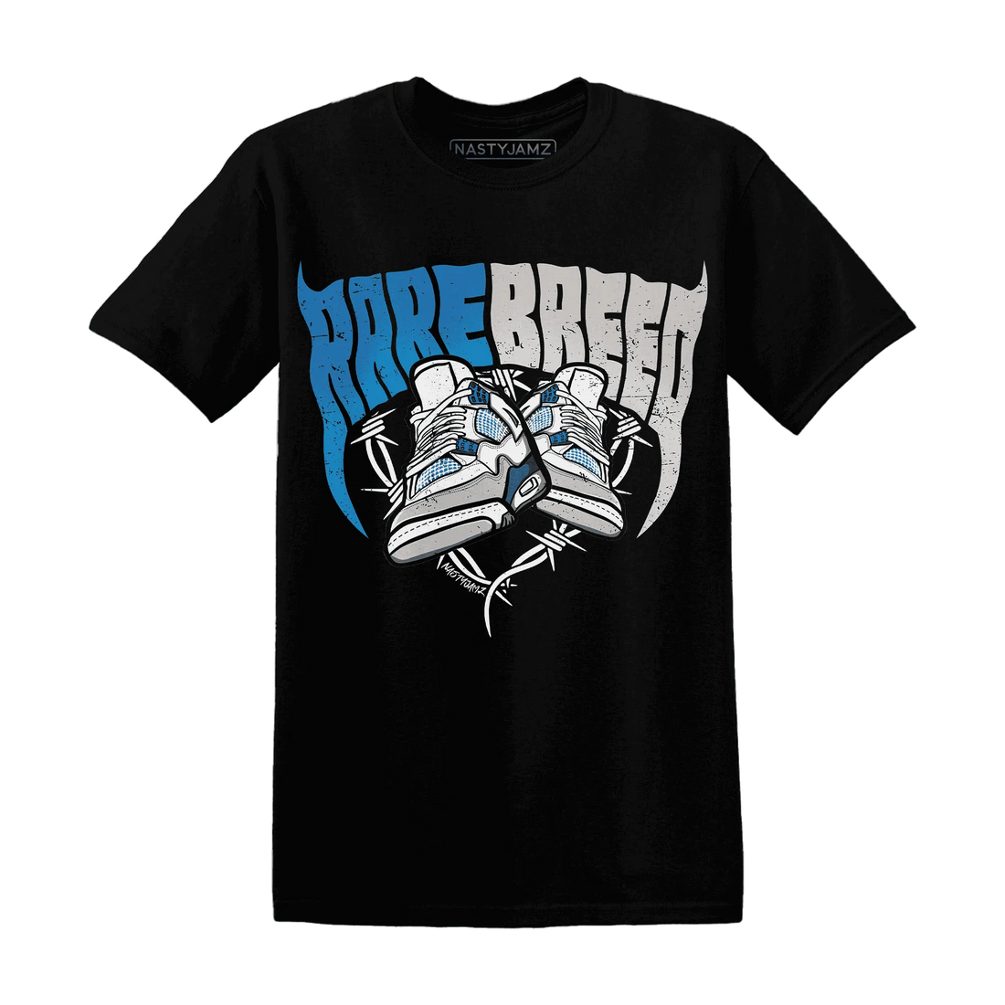 Industrial-Blue-4s-T-Shirt-Match-Rare-Breed-Sneaker
