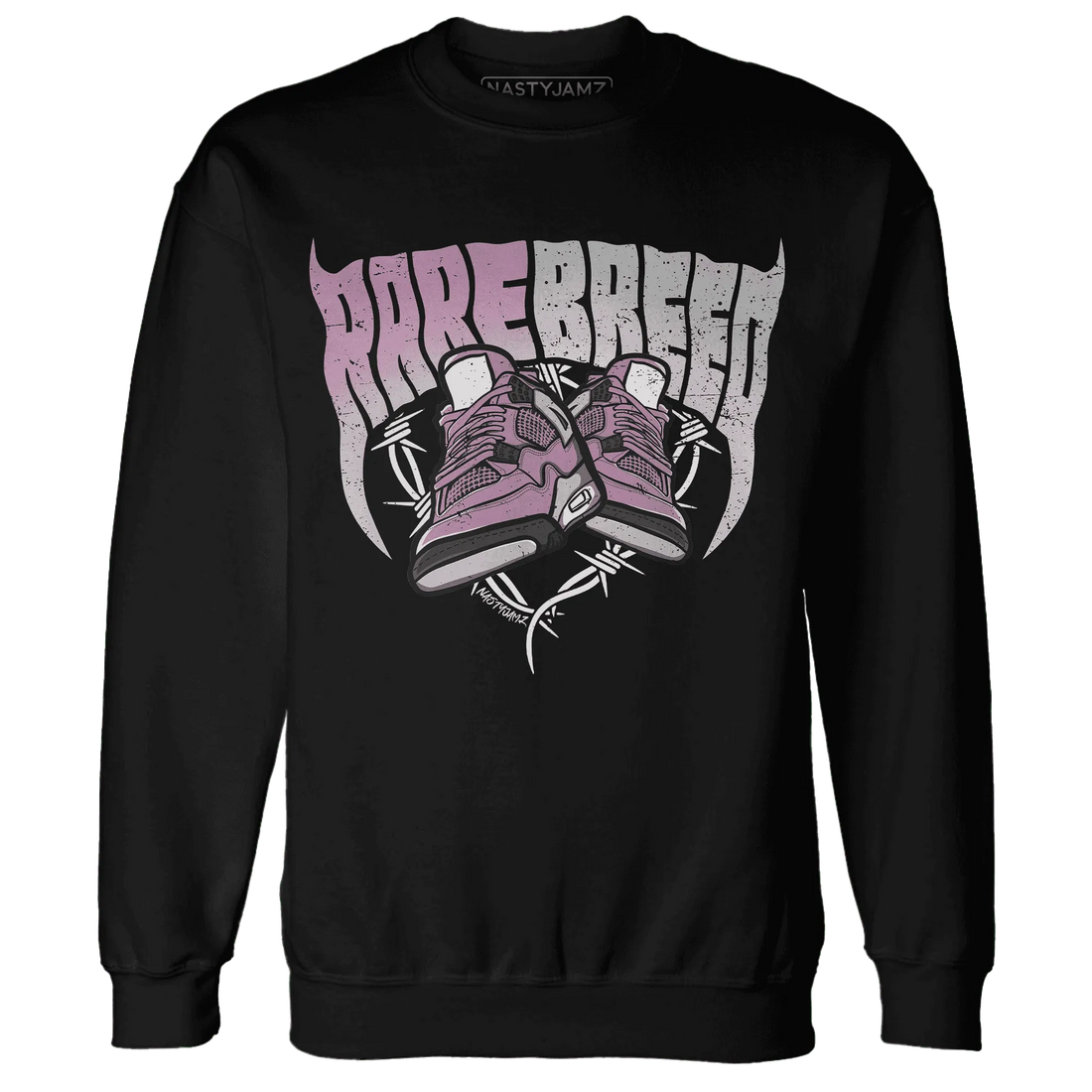 Orchid-Neutral-Grey-Black-White-4s-NastyJamz-Sweatshirt-Match-Rare-Breed-Sneaker