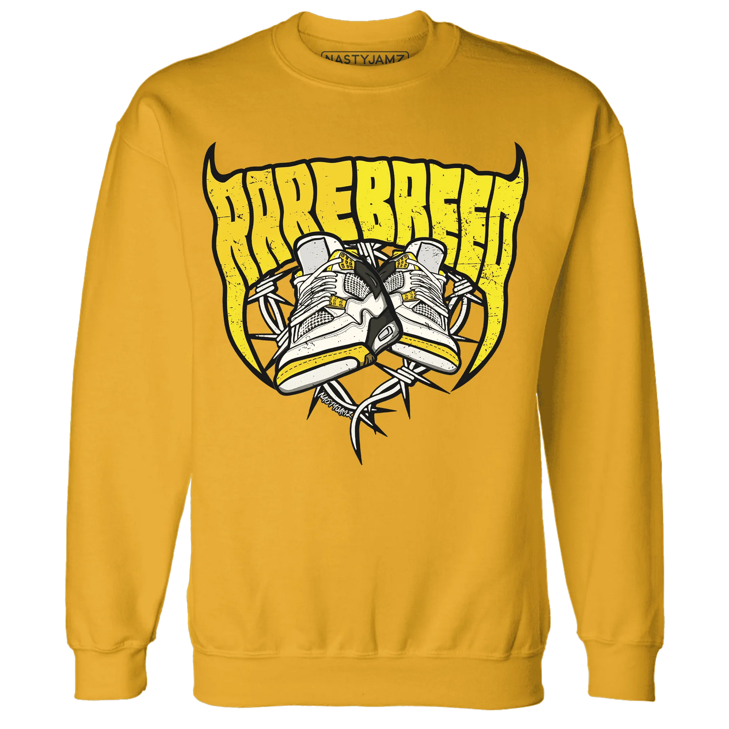 Vivid-Sulfur-4s-Sweatshirt-Match-Rare-Breed-Sneaker