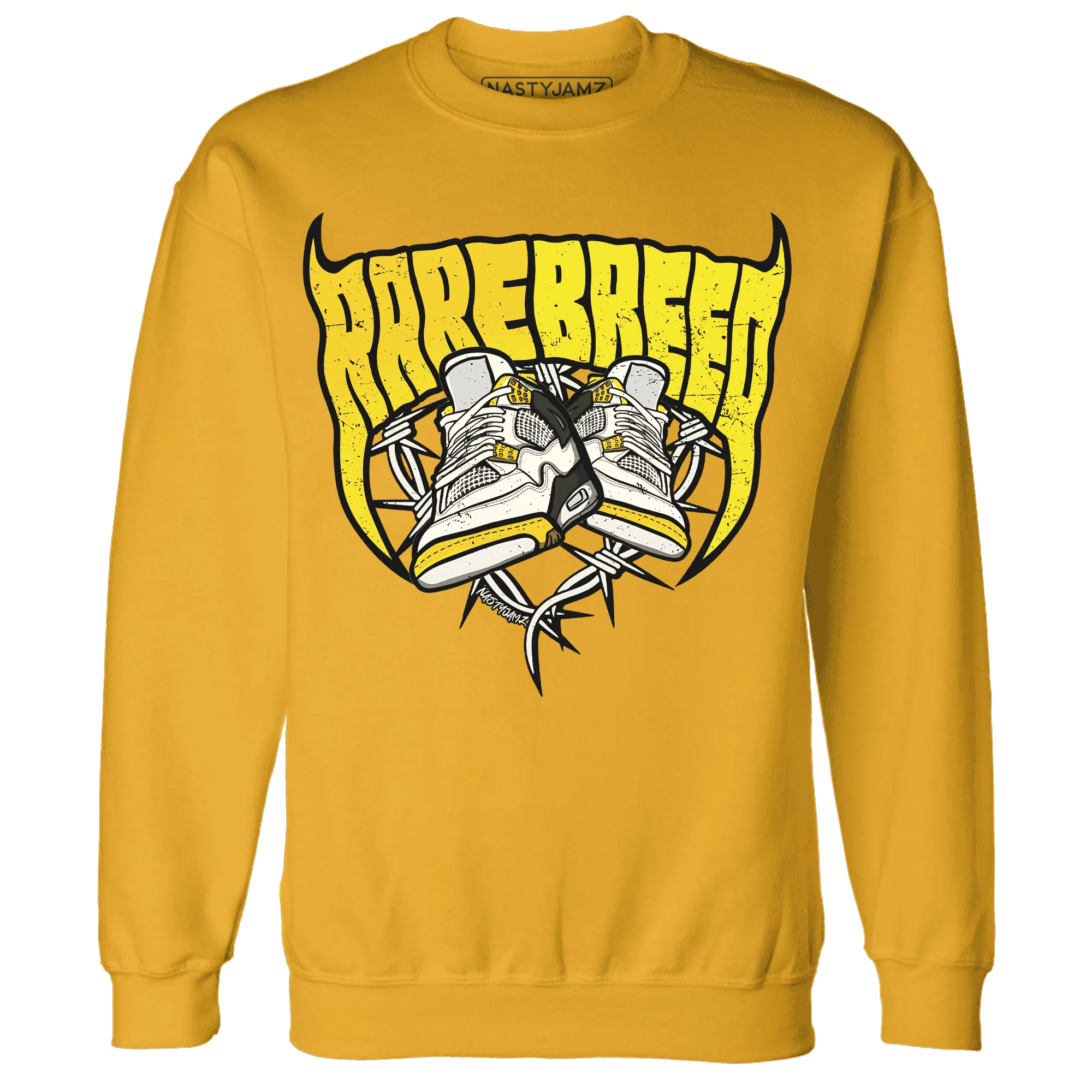 Vivid-Sulfur-4s-Sweatshirt-Match-Rare-Breed-Sneaker