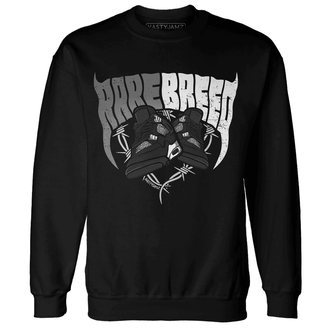 White-Thunder-4s-Sweatshirt-Match-Rare-Breed-Sneaker