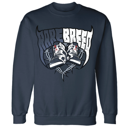 White-Navy-6s-Sweatshirt-Match-Rare-Breed-Sneaker