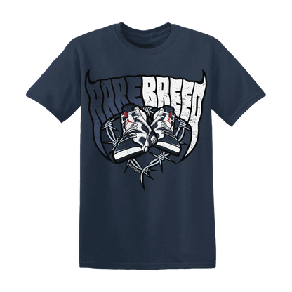 White-Navy-6s-T-Shirt-Match-Rare-Breed-Sneaker