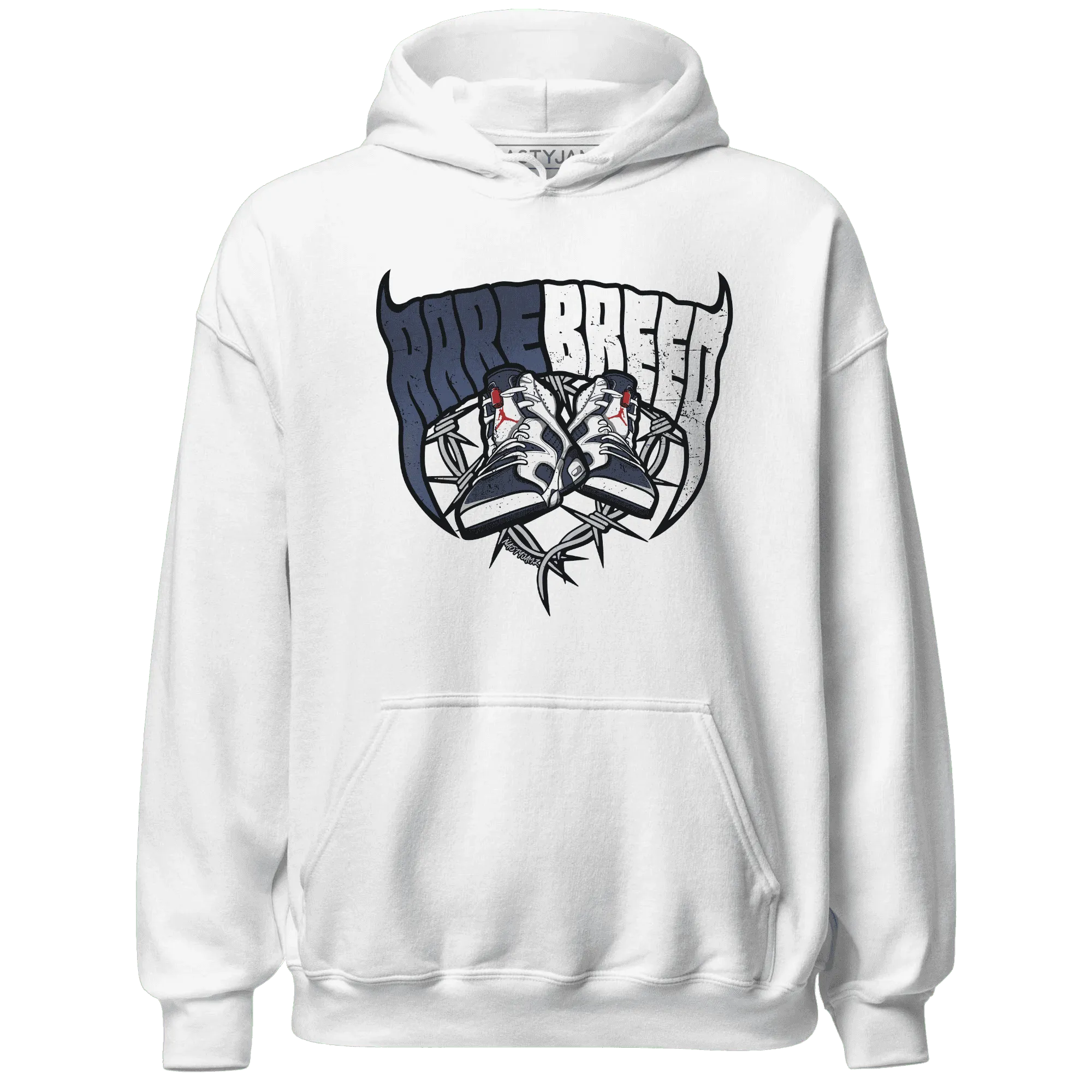 White-Navy-6s-Hoodie-Match-Rare-Breed-Sneaker