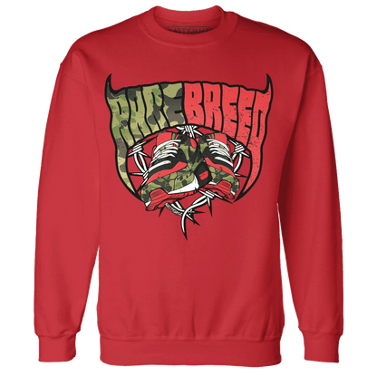 AM-90-Dark-Sage-Solar-Red-NastyJamz-Sweatshirt-Match-Rare-Breed-Sneaker