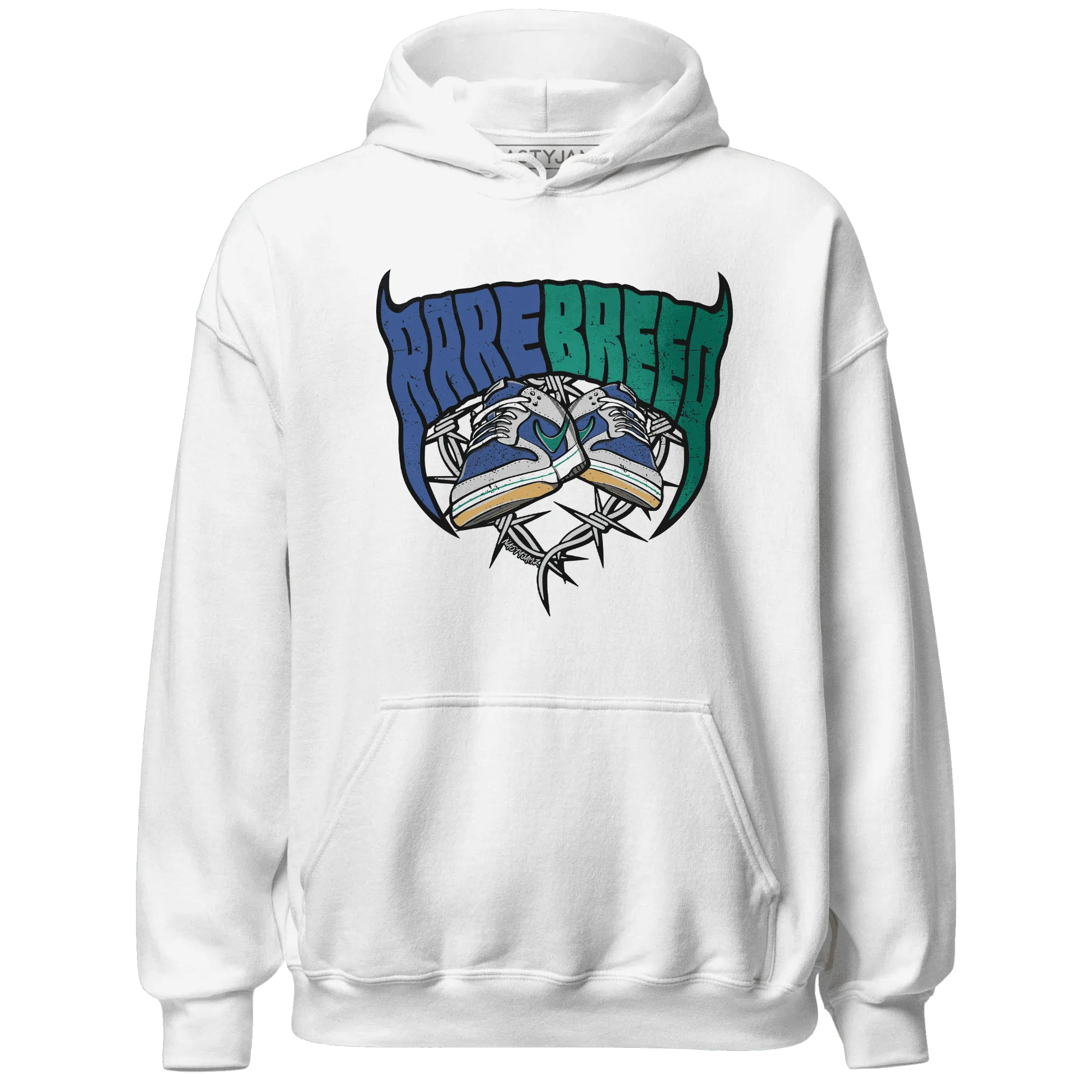 Dunk-Hyper-Royal-Malachite-NastyJamz-Hoodie-Match-Rare-Breed-Sneaker