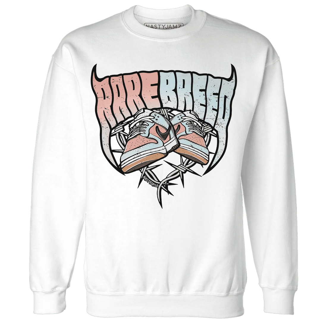 Dunk-Low-Glacier-Blue-Arctic-Orange-NastyJamz-Sweatshirt-Match-Rare-Breed-Sneaker