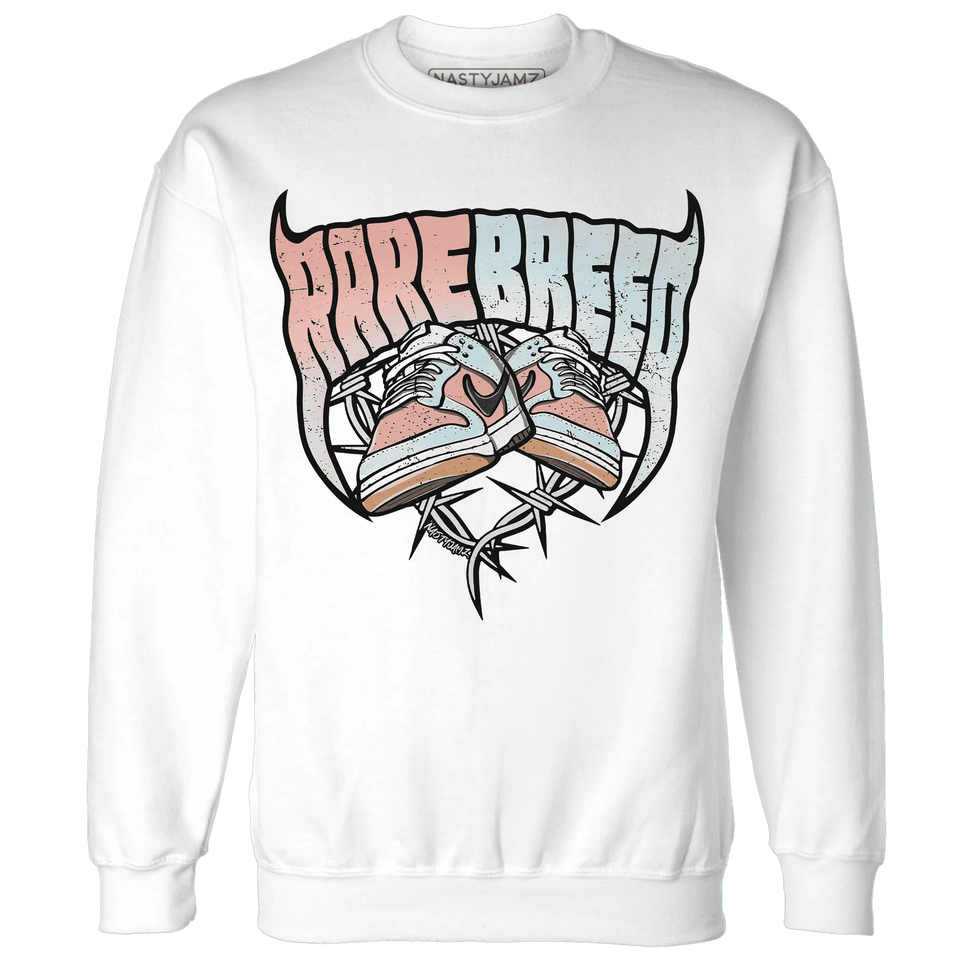 Dunk-Low-Glacier-Blue-Arctic-Orange-NastyJamz-Sweatshirt-Match-Rare-Breed-Sneaker