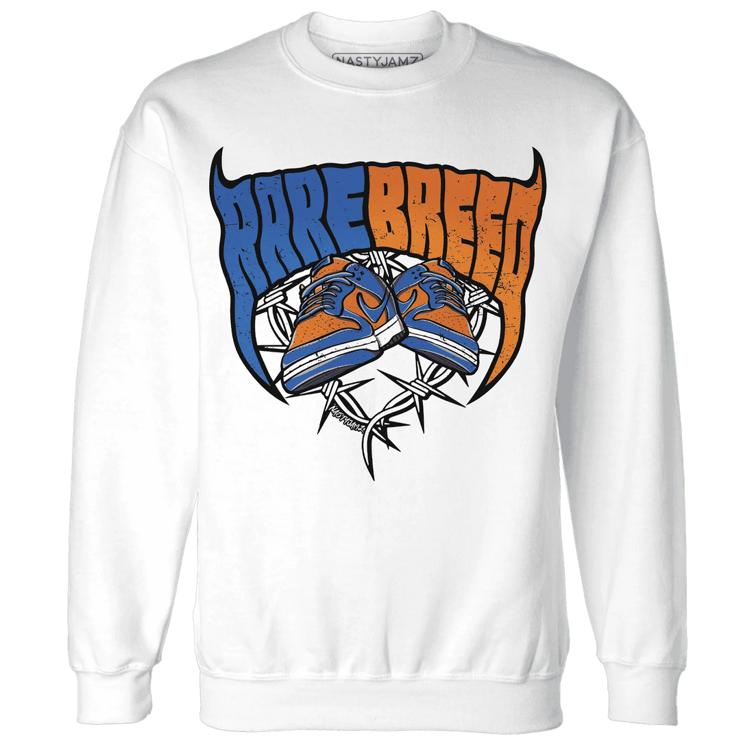 Dunk-Low-Knicks-Sweatshirt-Match-Rare-Breed-Sneaker