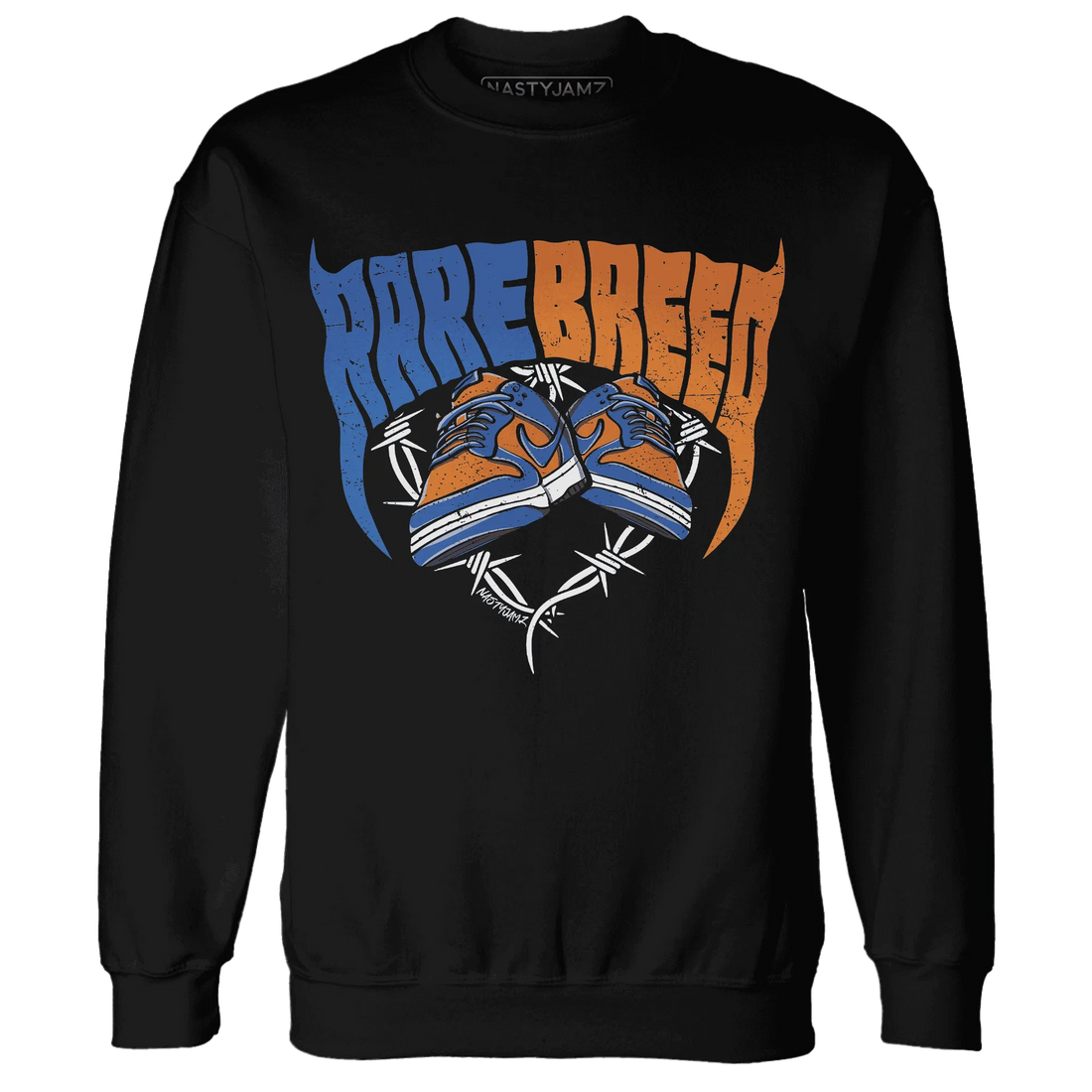 Dunk-Low-Knicks-Sweatshirt-Match-Rare-Breed-Sneaker
