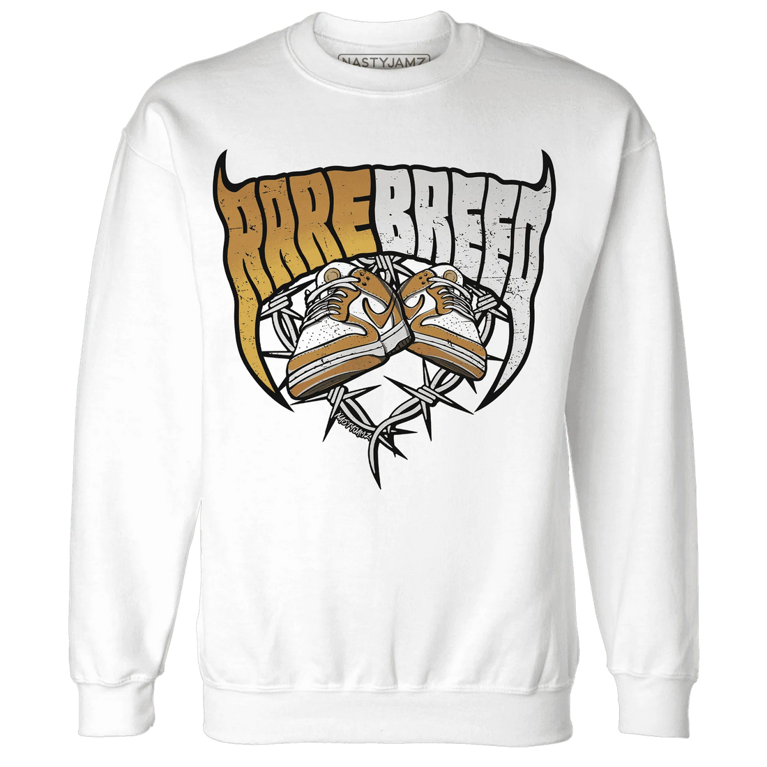 Dunk-Low-Retro-Wheat-Orange-NastyJamz-Sweatshirt-Match-Rare-Breed-Sneaker