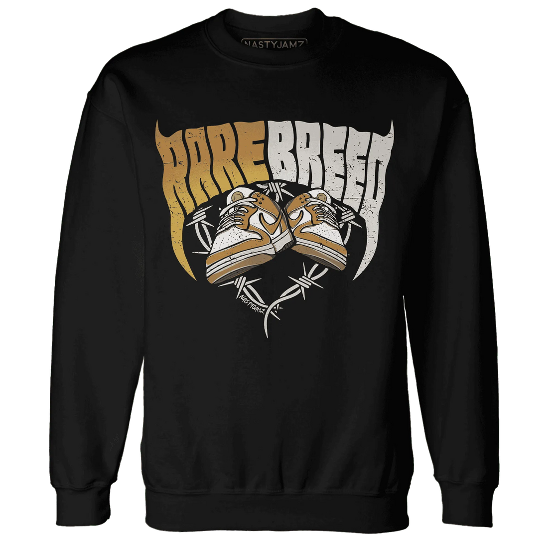Dunk-Low-Retro-Wheat-Orange-NastyJamz-Sweatshirt-Match-Rare-Breed-Sneaker